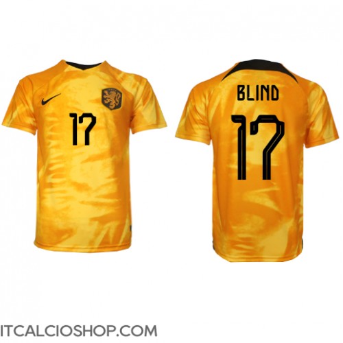 Olanda Daley Blind #17 Prima Maglia Mondiali 2022 Manica Corta